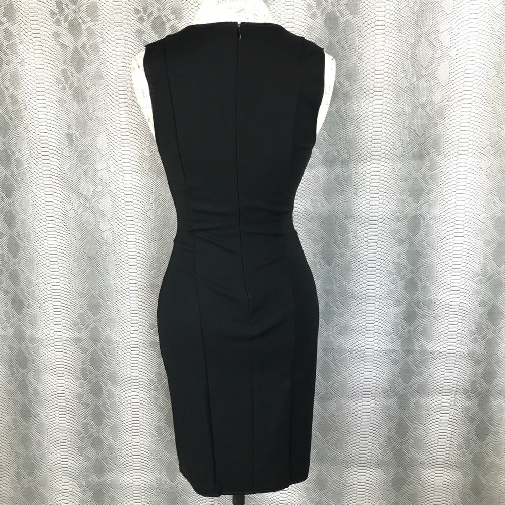 7 for all mankind black leather cut out dress - Picture 5 of 6